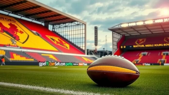 Middlesbrough Vs Watford Championship Football