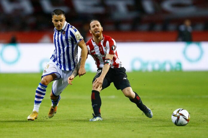 Mikel Oyarzabal Celebrating Copa Del Rey Goal