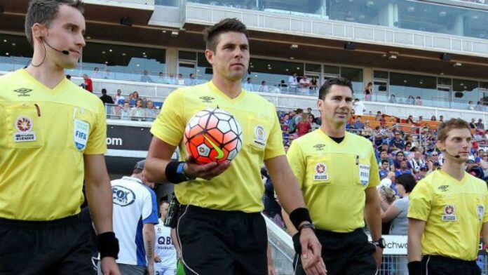 Referee Shaun Evans Police Escort Asian Champions League