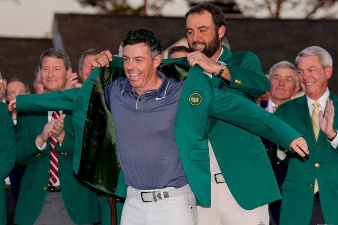 Rory Mcilroy Wearing Green Jacket At Augusta National