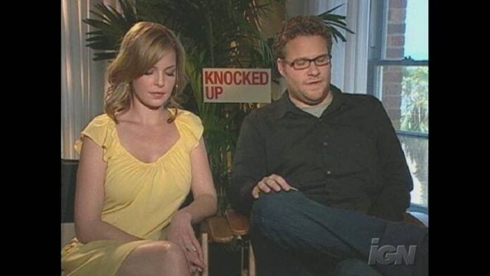 Seth Rogen Katherine Heigl Knocked Up Movie Poster