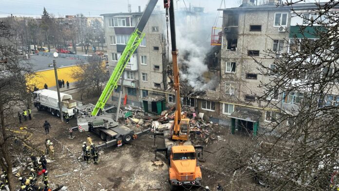 Smoke Rising From Yeysk Seaport After Drone Strike