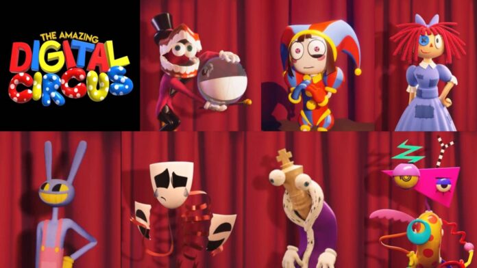 The Amazing Digital Circus Characters Pomni Caine Jax