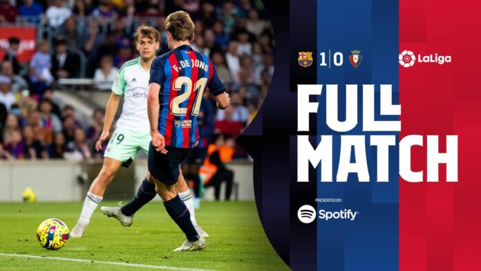 Barcelona Vs Osasuna Laliga Match