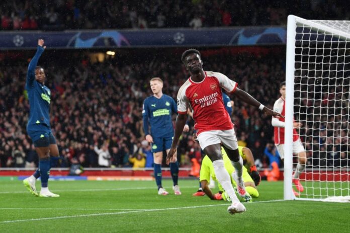Bukayo Saka Arsenal Champions League Final