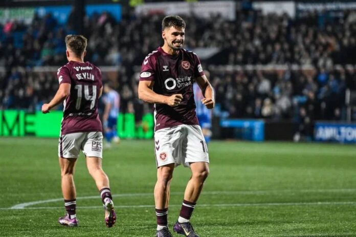 Claudio Braga Hearts Rangers Tynecastle
