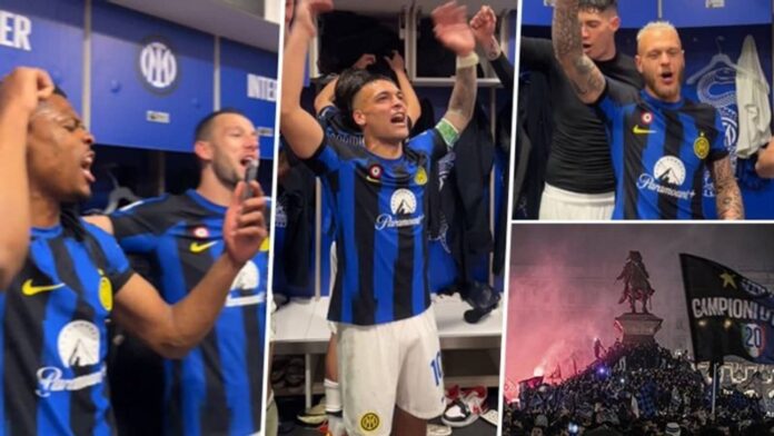 Inter Milan Players Celebrate Serie A Title 2026