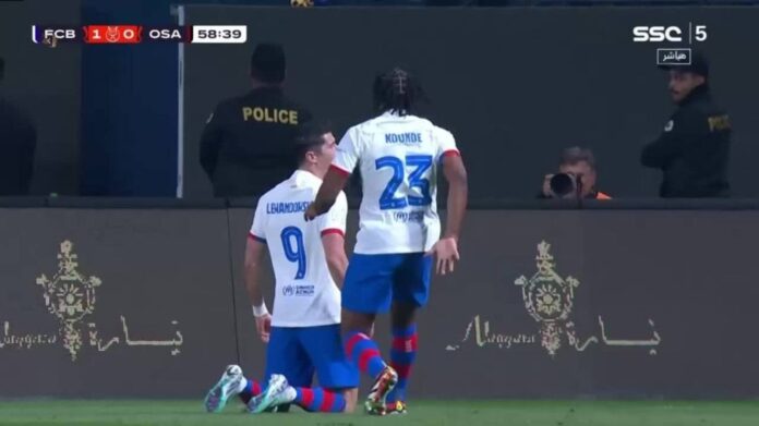 Robert Lewandowski Barcelona Osasuna Match