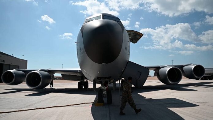 Us Kc 135 Stratotanker Aerial Refueling Aircraft
